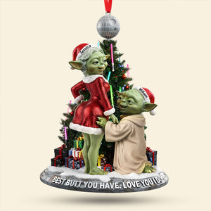Cheeky Old Couple Ornament - Personalized Gifts For Couple 03qhti041025