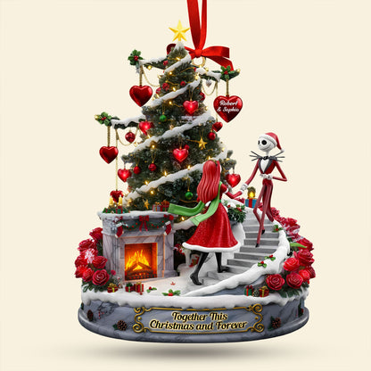 Forever Spooky Couple Ornament - Personalized Gifts For Couple 02pati170925