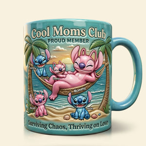 Chilling Mom & Hers Mischievous Kids Mug, Personalized Gifts For Moms 02qhti040326