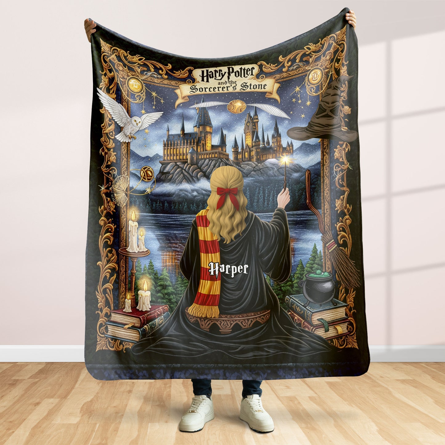 Wizard Blanket  - Personalized Gifts For Magic Lovers 02nati040625
