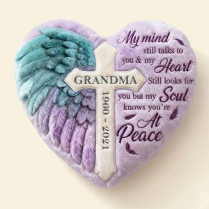 Heaven Angel Wing Shaped Pillow - Personalized Keepsake To Remember Loved One 03QHTI191225