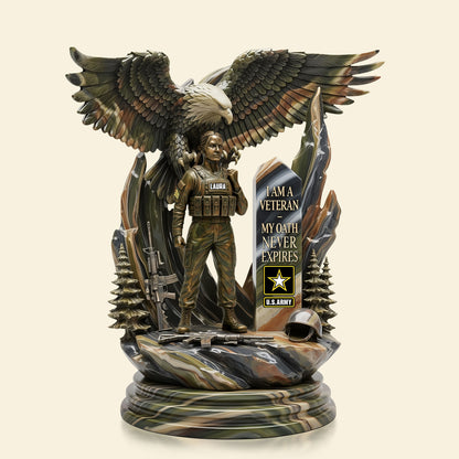 Female Veteran Plaque - Personalized Gifts For Veteran 04tgti250725