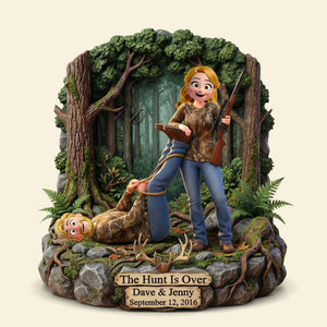 Hunting Couple Acrylic Plaque - Personalized Gifts For Couple Plaque 02HUTI200126HG