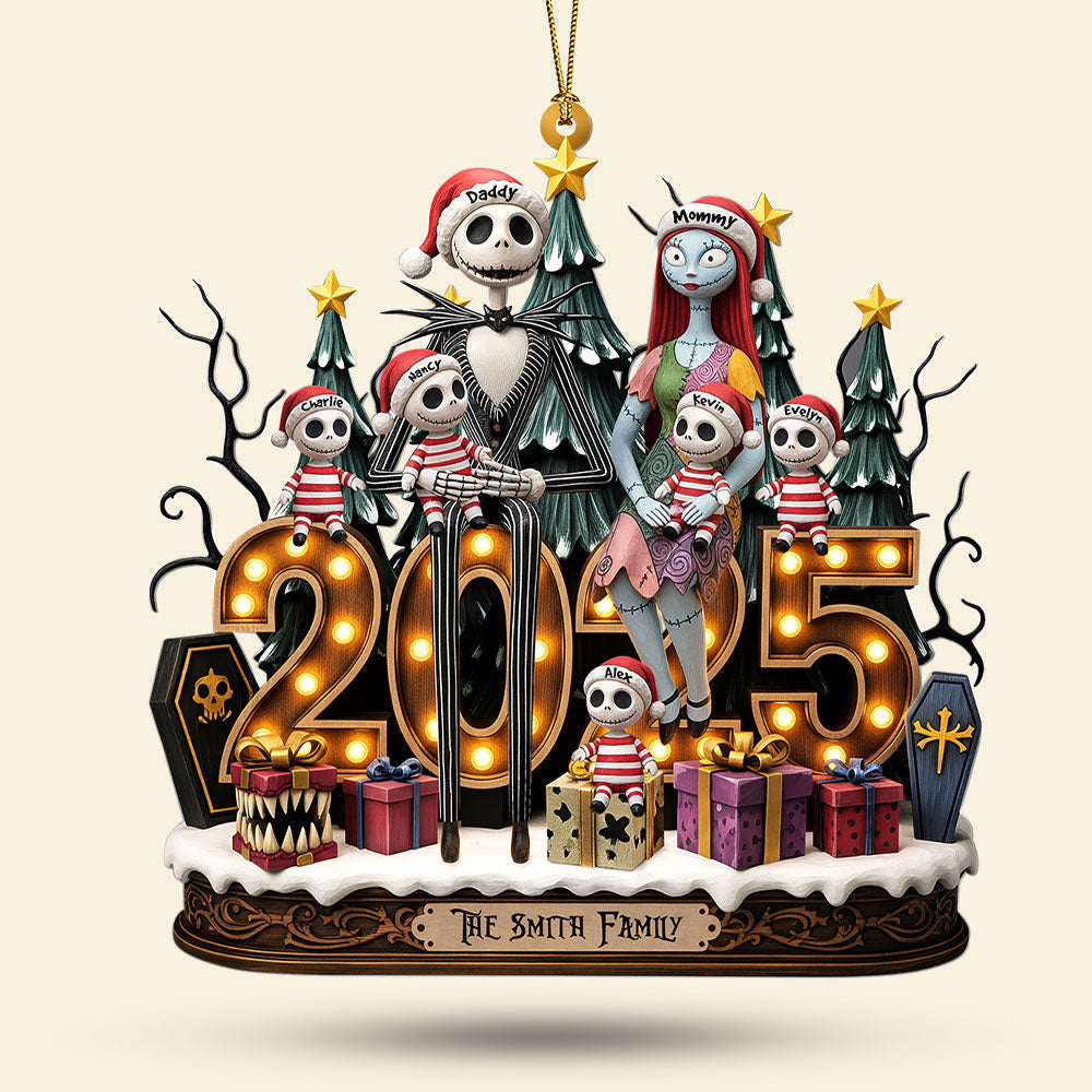 Spooky Family Ornament - Personalized Gifts For Family 05pati050925