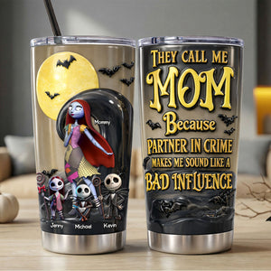 Spooky Mom And Kids 20oz Tumbler - Personalized Gifts For Mother's Day Tumbler 03OHTI120226