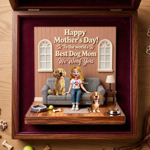 Dog Mom Acrylic Plaque - Personalized Gifts For Dog Lover Plaque 02KITI230226