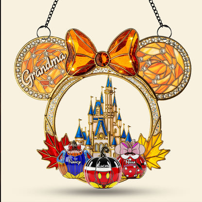 Halloween Grandma Suncatcher Ornament - Personalized Gifts For Grandma 03ohti070825