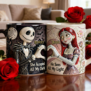 Set Of 2 Coffee Mugs - Love Couple - Personalized Coffee Mug Set 04nati090126