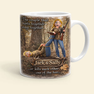Hunting Couple Coffee Mug - Personalized Gifts For Couple 03huti270126