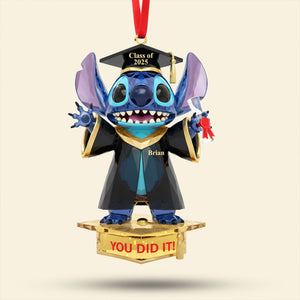 Cute Monster Graduation Ornament - Personalized Gifts For Graduates 03nati131025