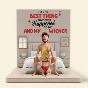 Naughty Couple Acrylic Plaque - Personalized Gifts For Couple Plaque 03KITI100226