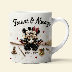 Couple Forever And Always Coffee Mug - Personalized Gifts For Couple 01toti080126