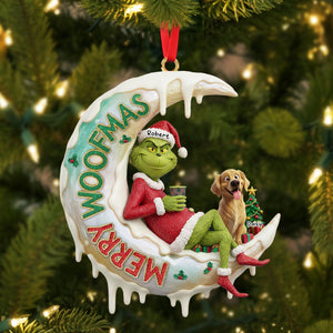 Green Monster Ornament - Personalized Gifts For Dog Lovers 03ohti250925