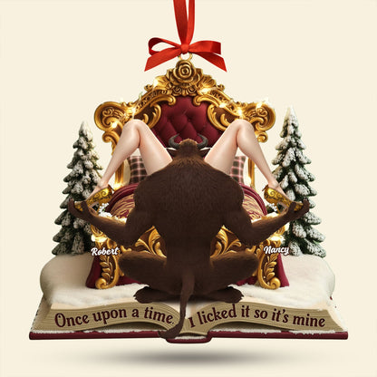 Cheeky Fairytale Couple Ornament - Personalized Gifts For Couple 03tgti220925