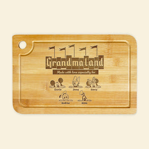 Grandma Kids Cutting Board - Personalized Engraved Cutting Board For Grandma 01HUTI110226-Homacus