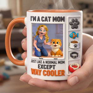 Cat Lover Coffee Accent Mug - Personalized Gifts For Cat Mom Coffee Mug 03KITI040226