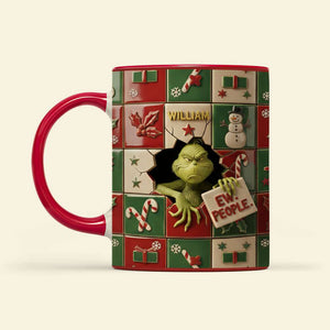 Funny Green Monster Coffee Accent Mug - Personalized Gifts For Christmas Coffee Mug 01TGTI101125