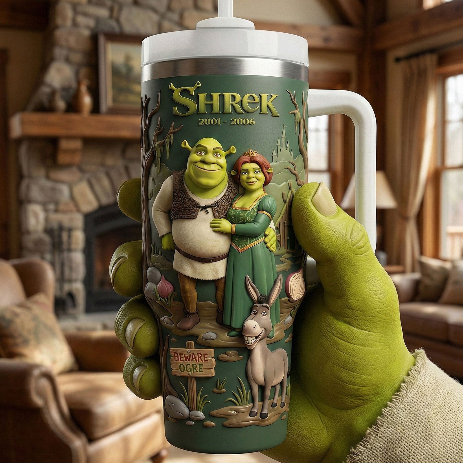 Whimsical Couple Handle Tumbler - Personalized Gifts For Couple 04NATI090226