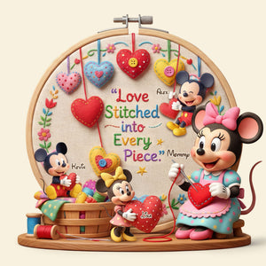 Family Heart Keepsake Acrylic Plaque Personalized Gifts For Mom 05PATI050326-Homacus