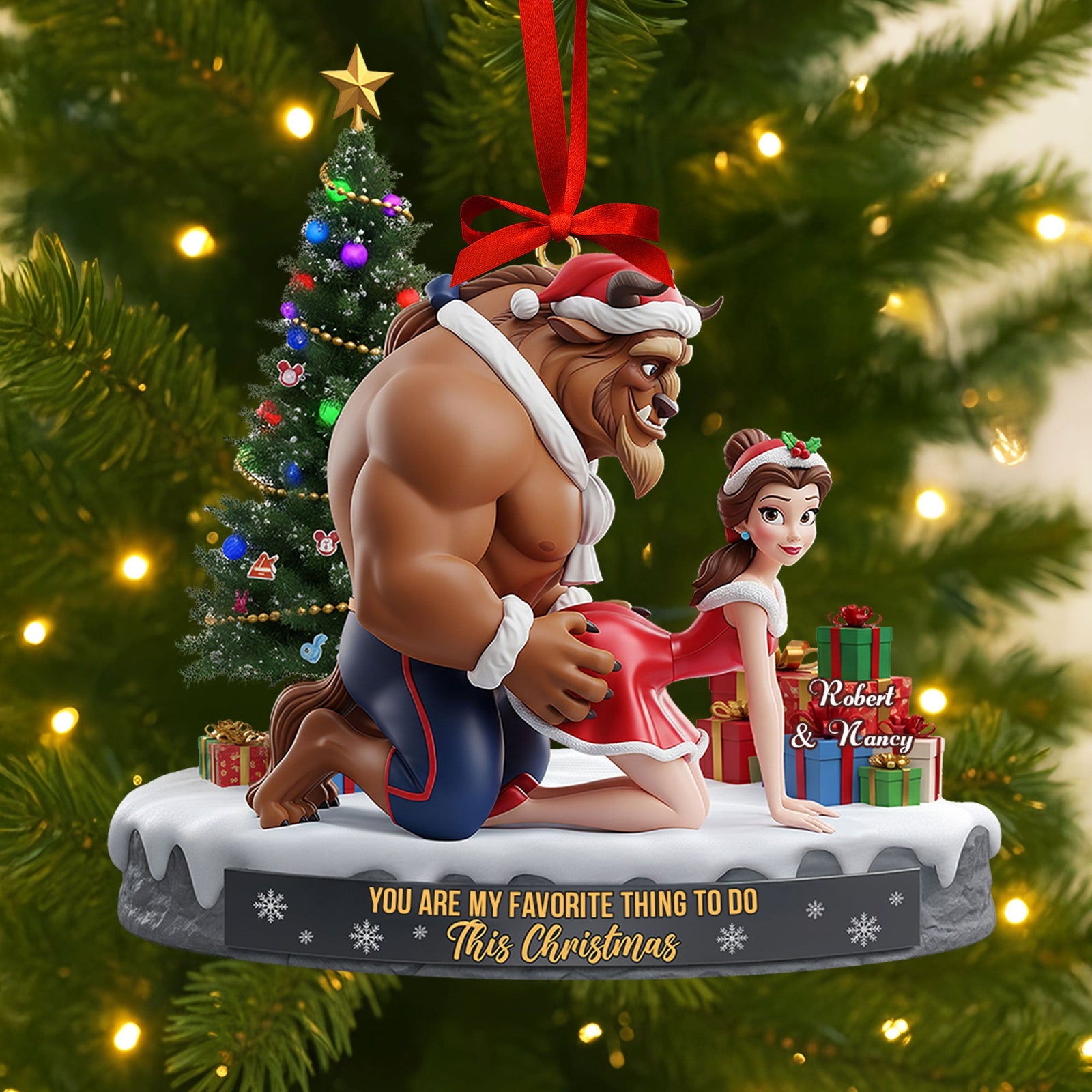 Playful Couple Ornament - Personalized Gifts For Couple 04ohti160925
