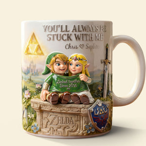 Adventurous Couple In One Shirt Coffee Mug - Personalized Gifts For Couples 04qhti220126