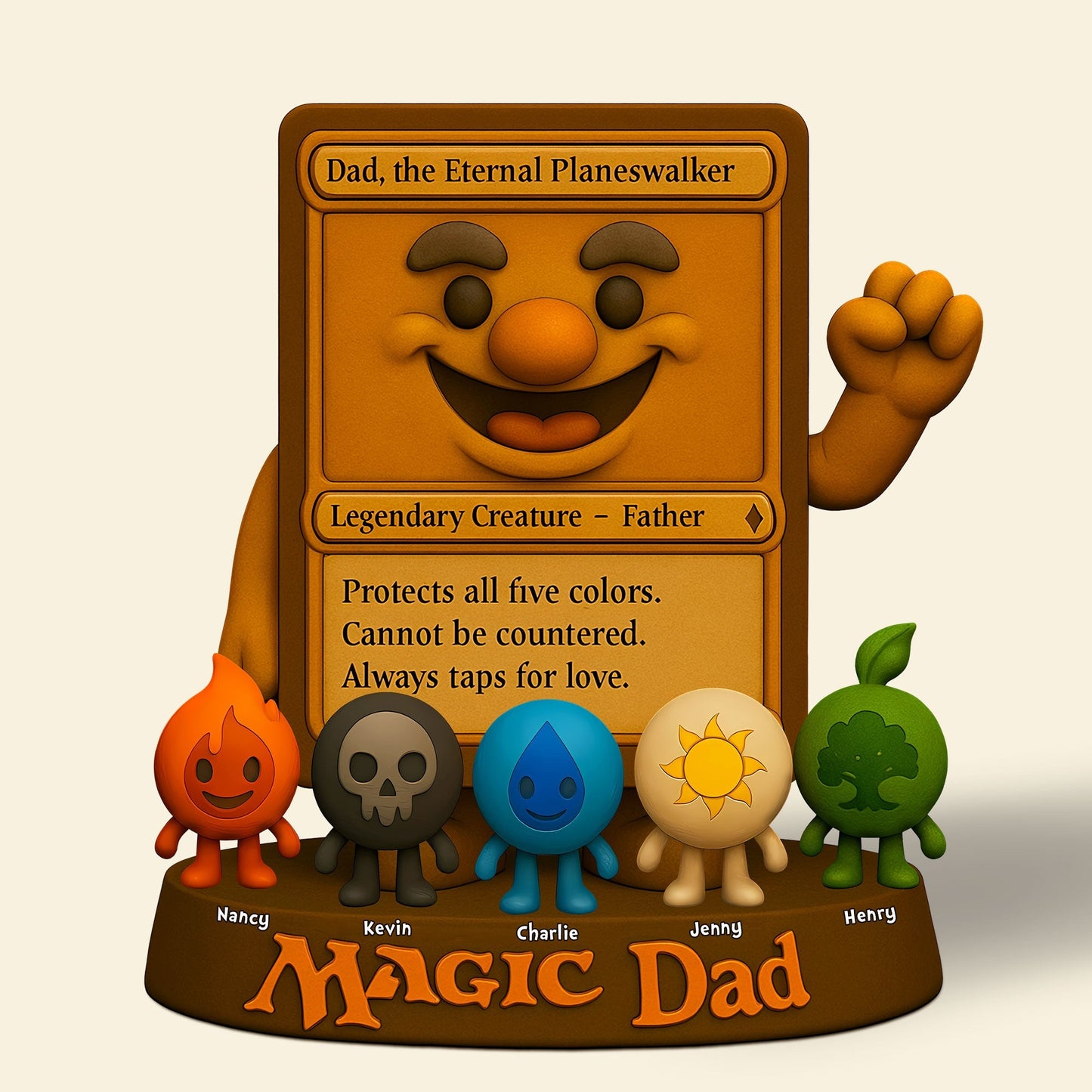 Magic Game Dad Plaque - Personalized Gifts For Dad 01nati050525-Homacus