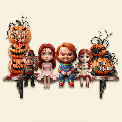 Horror Family Wood Sign - Personalized Gifts For Family 04ohti070825