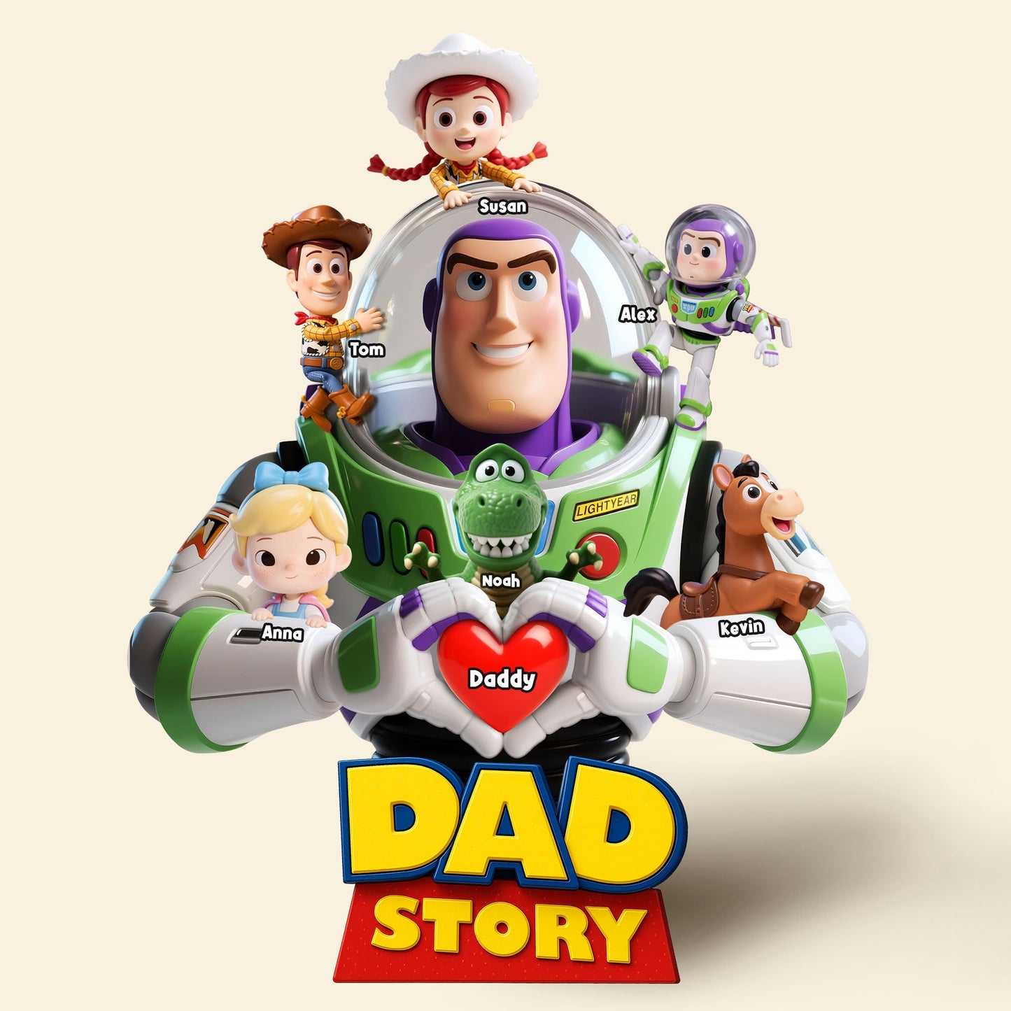 Dad Story Plaque - Personalized Gifts For Dad 04nati200525 - Shaped Plaques - GoDuckee