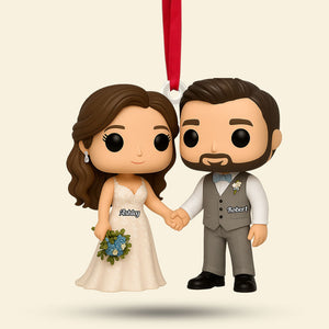 Cartoon Wedding Ornament - Custom Photo Gifts For Couple 05pgti040925