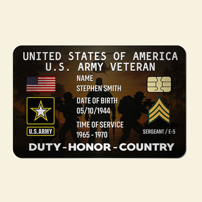 Veteran Wallet Card - Custom Military Logo Gifts For Veteran 02toti040725