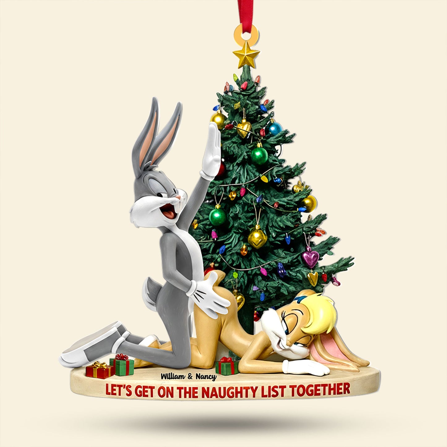 Joyful Couple Christmas Ornament, Personalized Gifts For Couple 04qhti150925