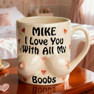 Naughty Boobs Coffee Mug - Personalized Gifts For Couple Coffee Mug 04NATI140125