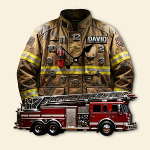 Firefighter Hero Hanging Wall Clock Personalized Gifts For Firefighter 03TOTI311225