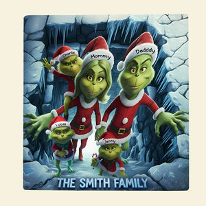 Green Monster Family Doormat- Personalized Gifts For Family 02ohti151025