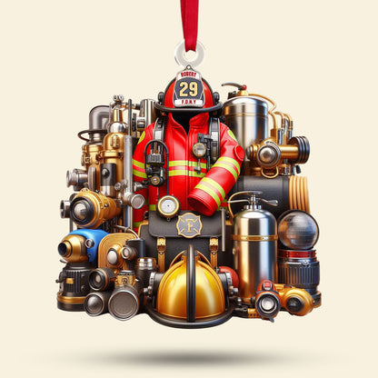 Personalized Gift For Firefighter Christmas Ornament 02OHTI201124 - Ornament - GoDuckee