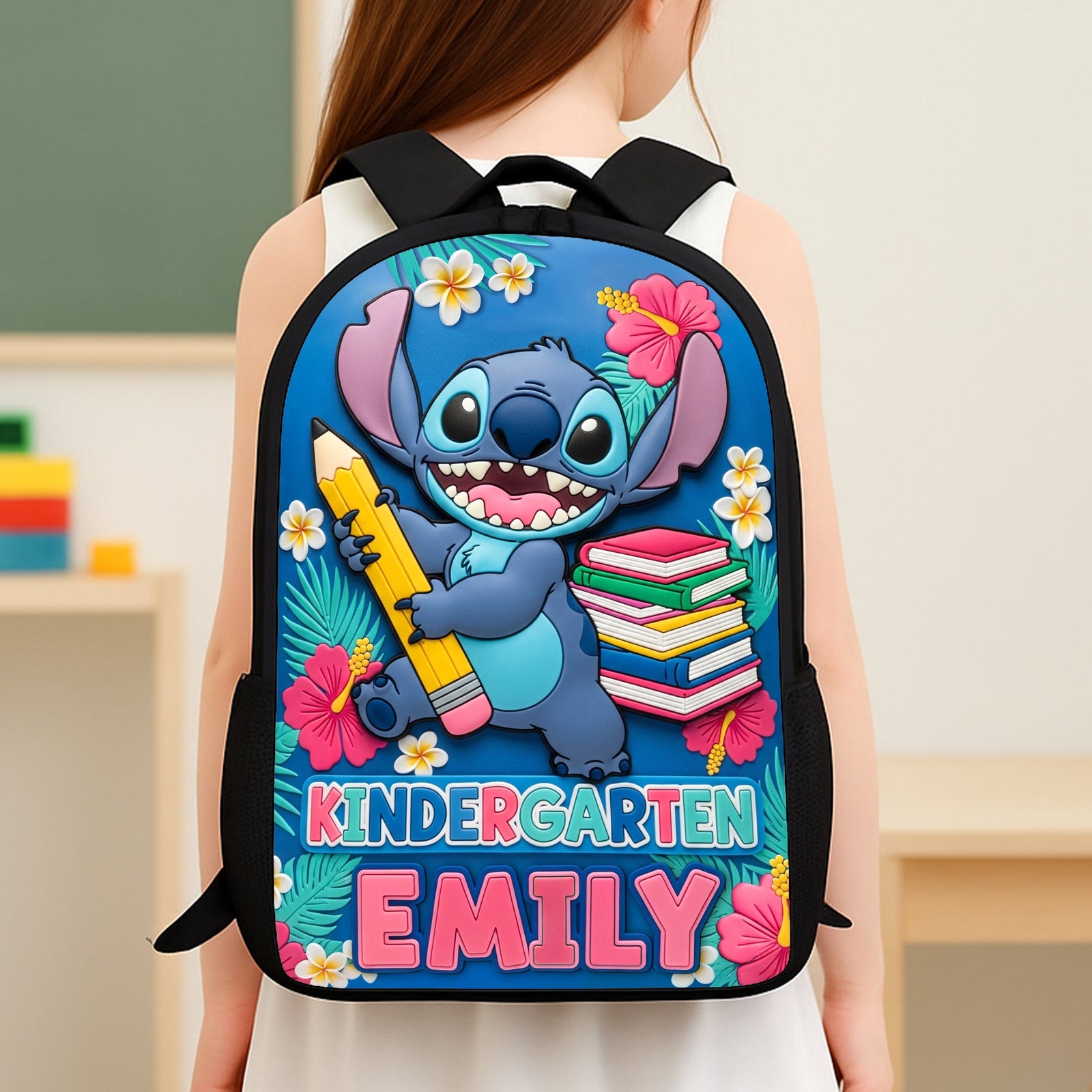 Cute Alien School Bag - Personalized Gifts For Kids 05huti010825