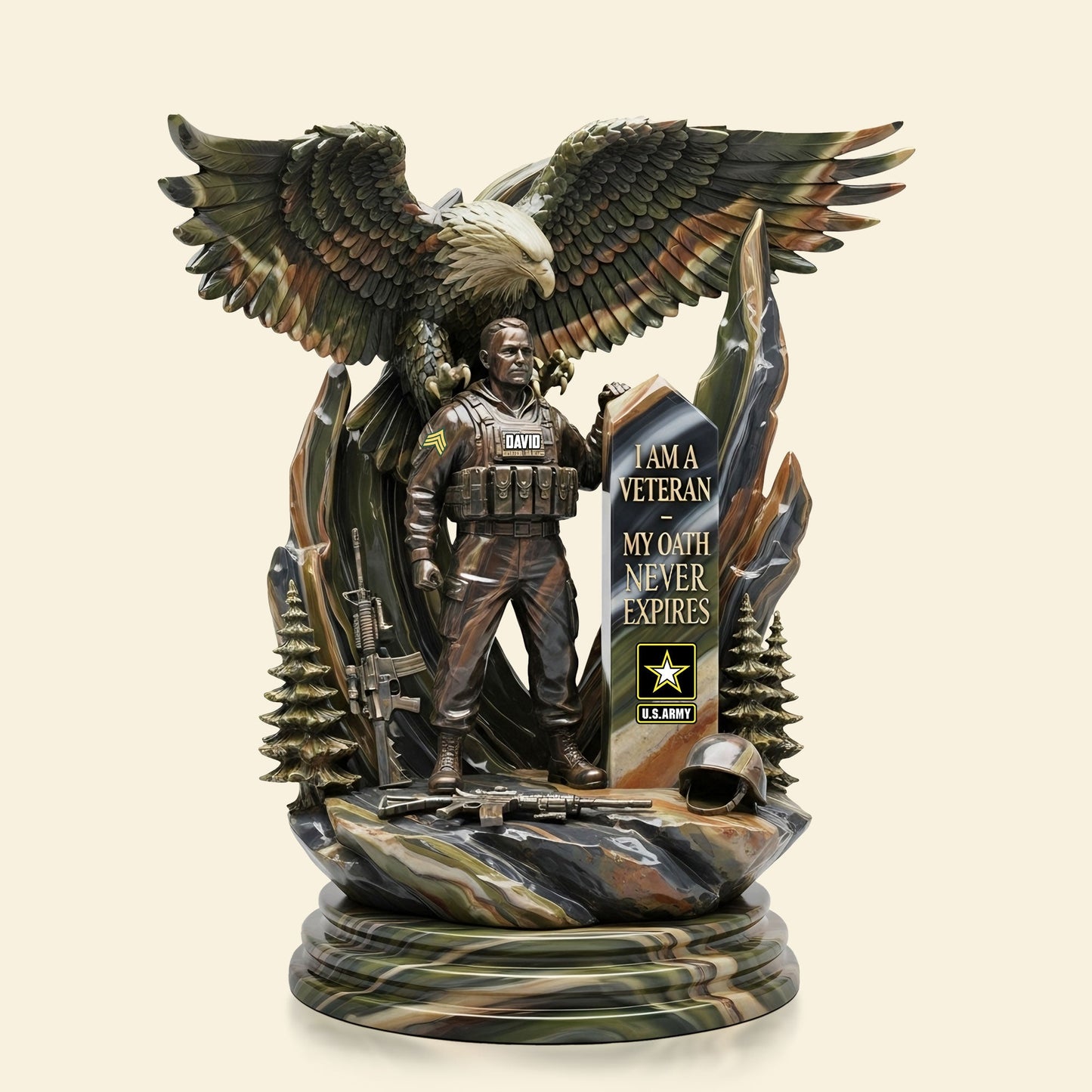 Strong Veteran Plaque - Personalized Christmas Gifts For Veteran 03tgti070725
