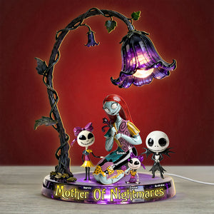 Spooky Mom And Kids Light Box- Personalized Gifts For Mother's Day Custom Shape Acrylic Light Box 01NATI250226