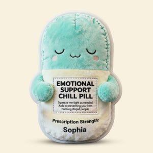 Emotional Support Pill Custom Shape Pillow, Personalized Gifts For Coworker 03QHTI151125