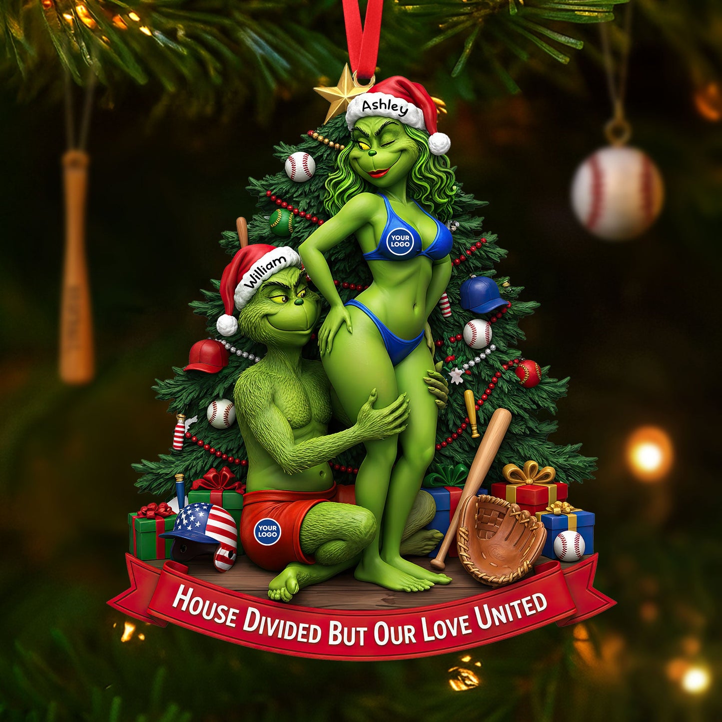 Personalized Gifts For Baseball-loving Couple Christmas Ornament 04huti290925