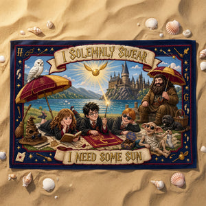 I Need Some Sun Beach Towel - Personalized Gifts 04tyti080726
