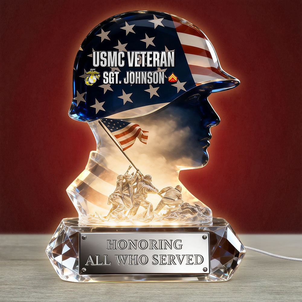 Proud Military Spirit Led Light - Personalized Gifts For Veterans 04QHTI180326