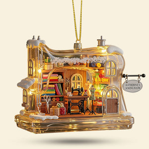 Sewing Machine Cozy House Plaque, Personalized Gifts For Sewing Lovers 02qhti040925