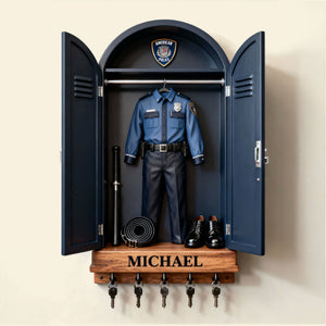 Police Uniform Key Hanger - Personalized Gifts For Police Officer 03toti161225