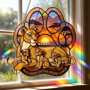 Best Mom and Kids Suncatcher Ornament - Personalized Gifts For Mother 03nati130426