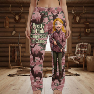 Hunting Girl Pajama Pants - Personalized Gift For Hunting Lover Pant 02NATI140125