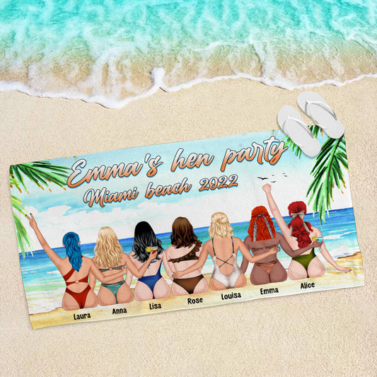 Summer Gift For Sister, Best Friends - Personalized Friend Beach Towels - Beach Towel - GoDuckee