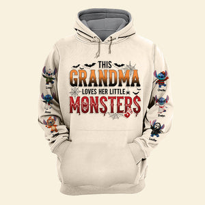 Little Spooky Monster Shirt - Personalized Gifts For Grandma 01pgti140825