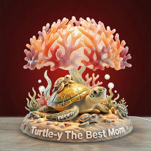Ocean Turtle Mom Light Box - Personalized Gift For Moms 02NATI130426