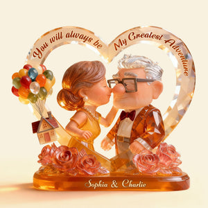 Lovely Old Couple Acrylic Plaque - Personalized Gifts For Couple 04toti080126